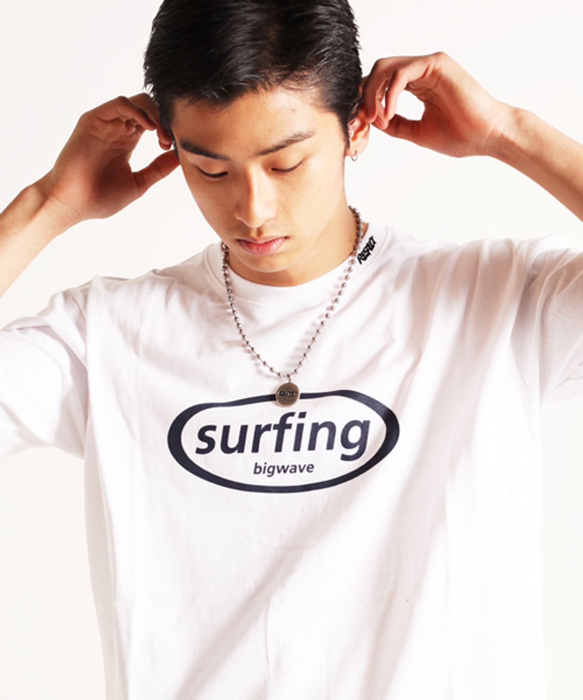 리스펙트(RESPECT) 서핑 반팔티 (화이트)