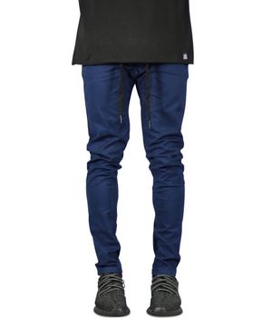 다크 네이비 드롭 크로치 팬츠