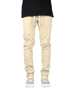 카키 드롭 크로치 팬츠