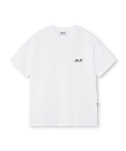 MUSINSA | VIVASTUDIO LOCATION SHORT SLEEVE [WHITE]