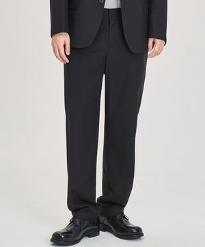 [올시즌] 울 블렌디드 슬랙스 (BLACK)