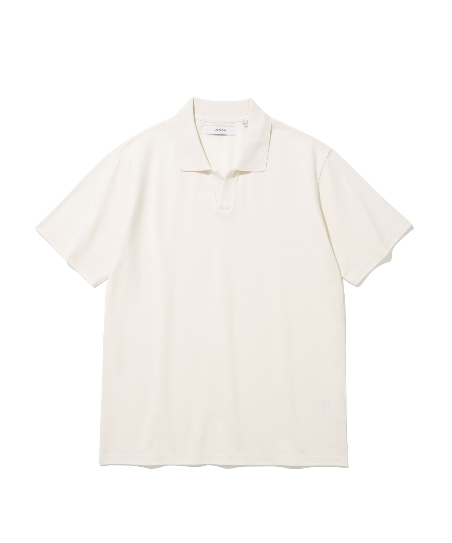 MUSINSA | LAB TWELVE oversized pique t-shirt (cream)
