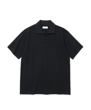 오버핏 피케티셔츠 (블랙)