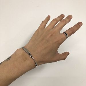 [Bs-333] 925실버 레이어드 체인팔찌