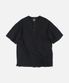 HENLEY NECK HALF TEE _ BLACK