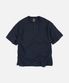 HENLEY NECK HALF TEE _ NAVY
