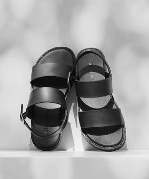 WTRD4104  오스틴 스트랩샌들 매트블랙 [230~290MM]