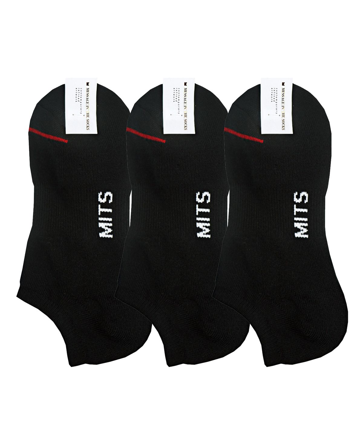 메시지인더삭스(MESSAGE IN THE SOCKS) SNEAKERS SOCKS BK 3PACK SET - 사이즈 & 후기 | 무신사