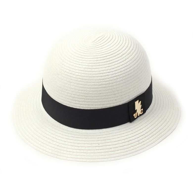 Summer White Cloche Hat 여름페도라