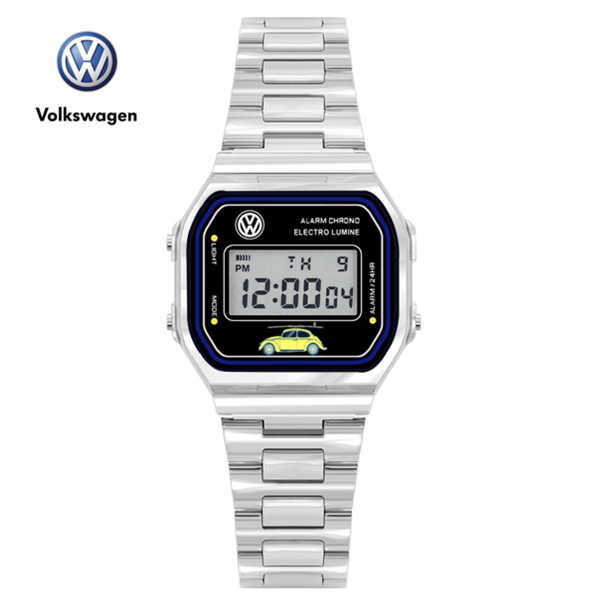 폭스바겐 와치(VOLKSVAGEN WATCH) 남여공용 디지털 메탈시계 VW-BeetleB-SV