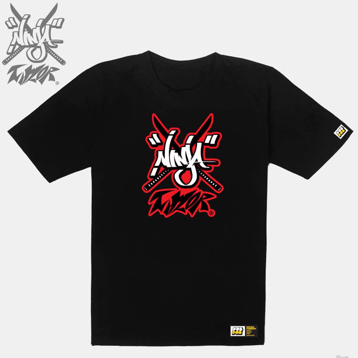 돌돌(DOLDOL) Ninja Talyor_T-shirts_06 닌자 크로우 테일러 익스트림 캐릭터 그래픽 그래피티 힙합 디자인 티셔츠