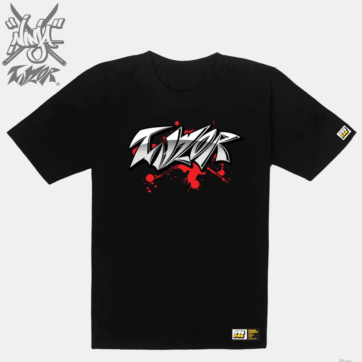 돌돌(DOLDOL) Ninja Talyor_T-shirts_07 닌자 크로우 테일러 익스트림 캐릭터 그래픽 그래피티 힙합 디자인 티셔츠