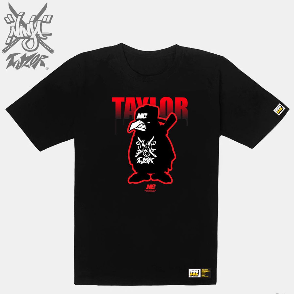 돌돌(DOLDOL) Ninja Talyor_T-shirts_08 닌자 크로우 테일러 익스트림 캐릭터 그래픽 그래피티 힙합 디자인 티셔츠
