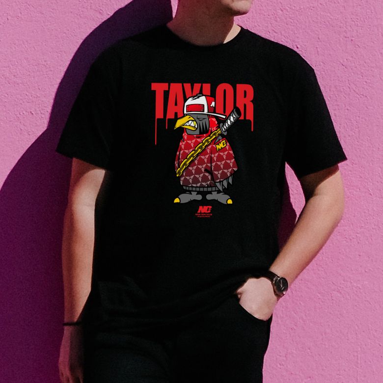 Ninja Talyor_T-shirts_16 닌자 크로우 테일러 익스트림 캐릭터 그래픽 그래피티 힙합 디자인 티셔츠