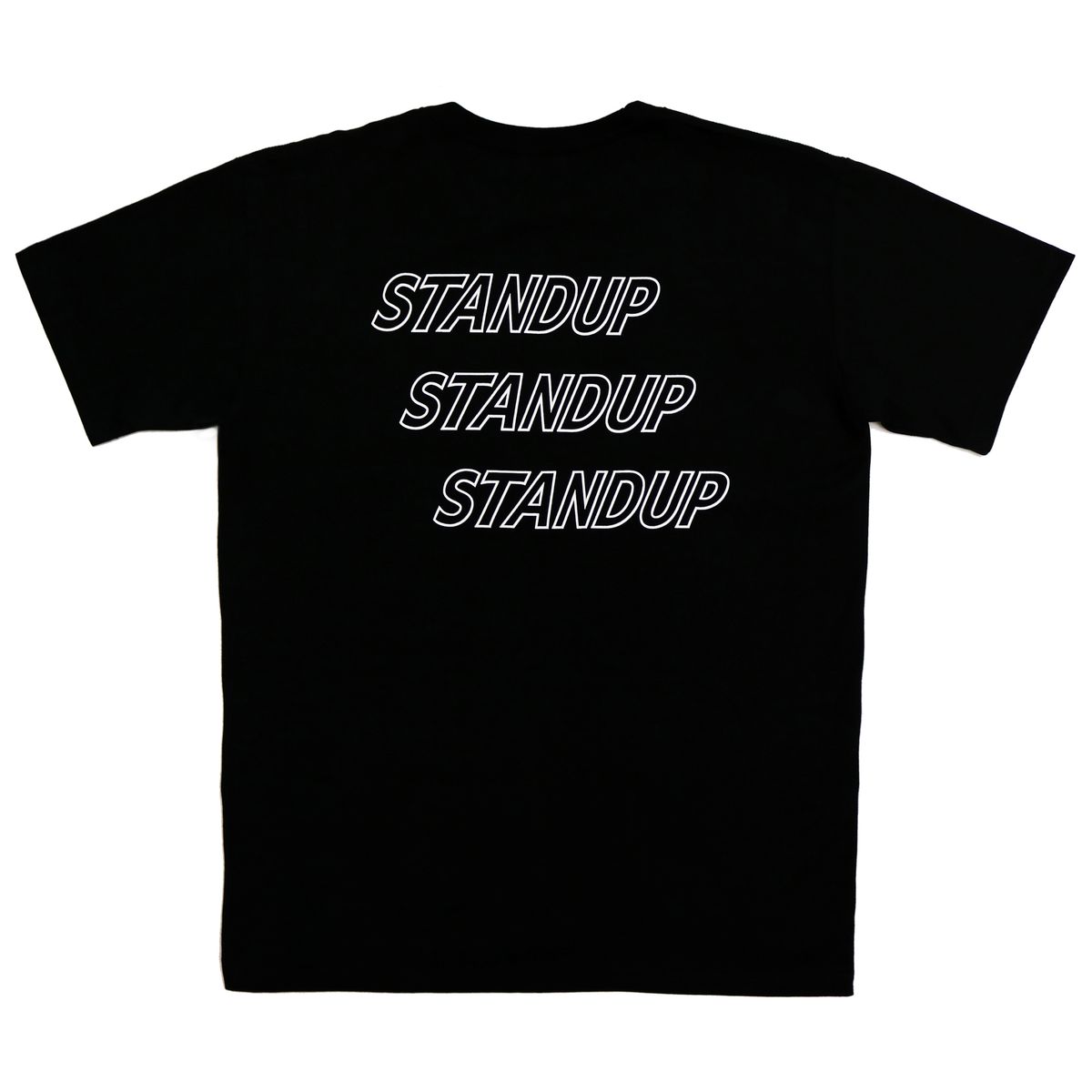 스탠드업(STANDUP) 트리플라인 블랙컬러 티셔츠