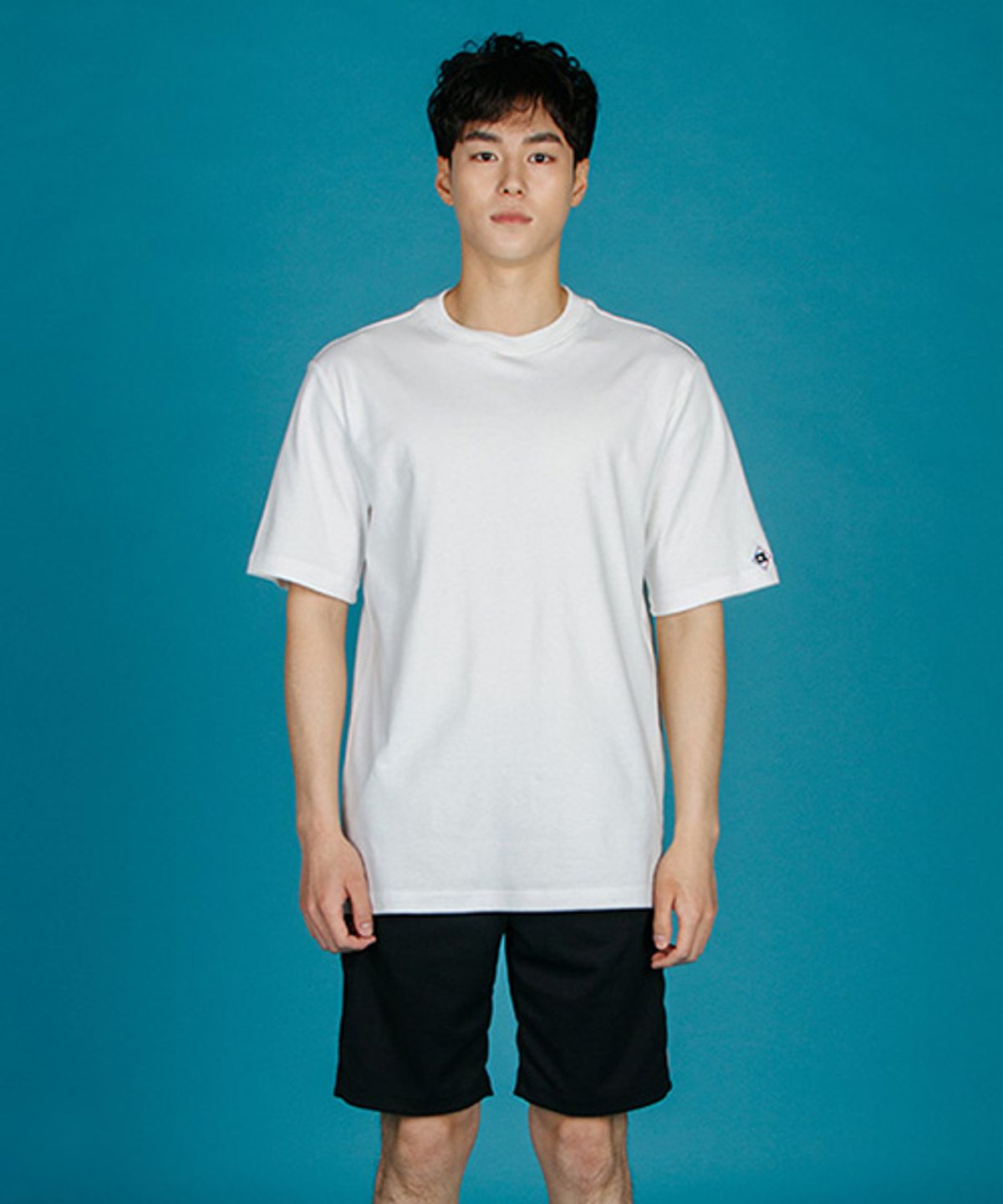 크로스 애비뉴(CROSS AVENUE) 45수 CA-LOGO T-SHIRT IVORY
