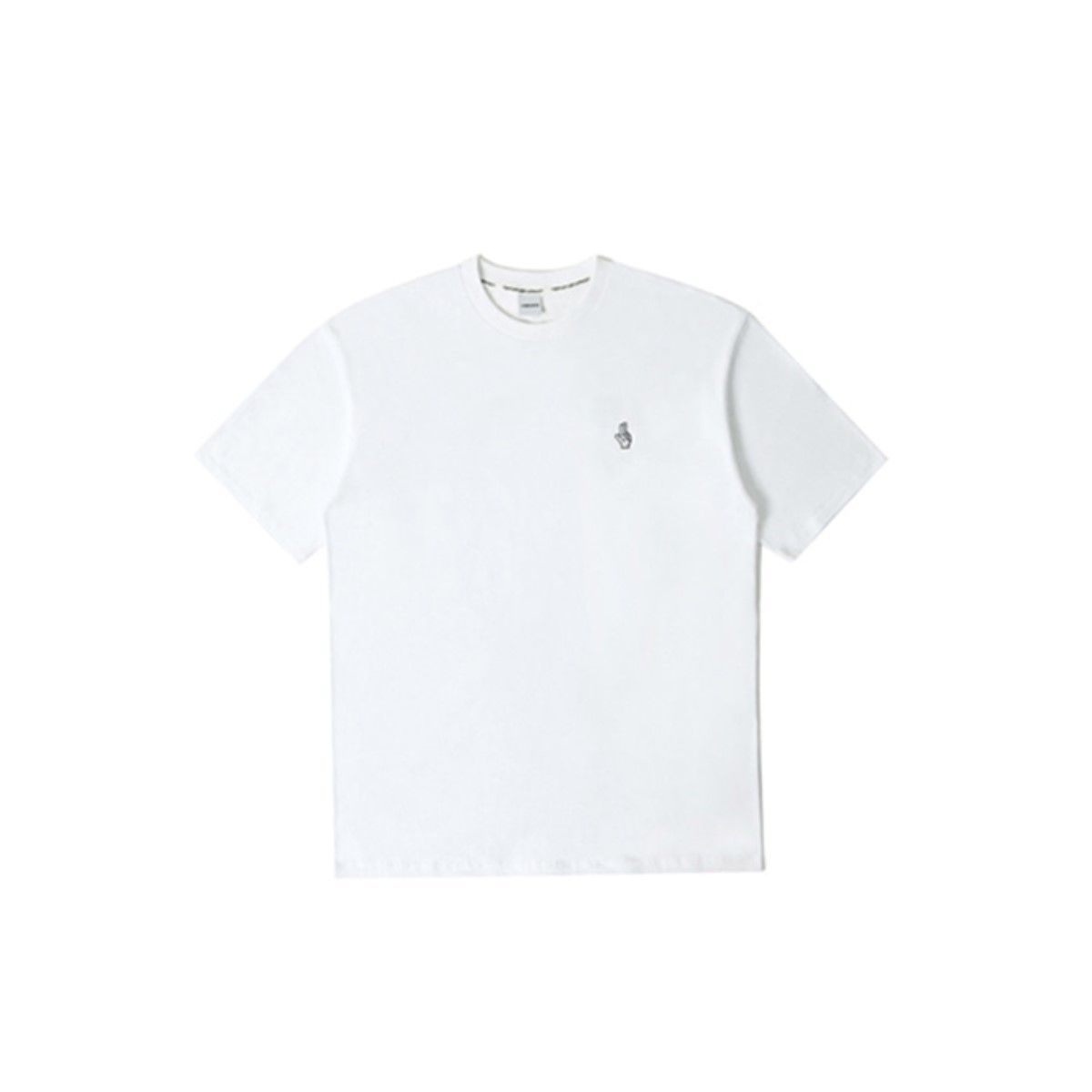 바이브레이트(VIBRATE) PIXEL LOGO COTTON T-SHIRT (white)