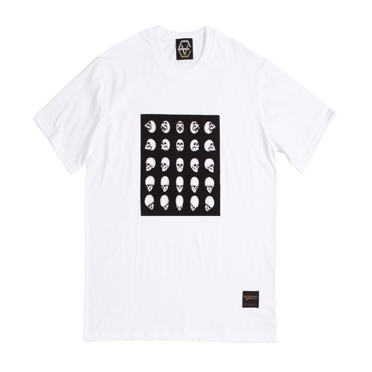 에잇볼륨(EIGHTVOLUME) EV 25 Skulls Tee (White)