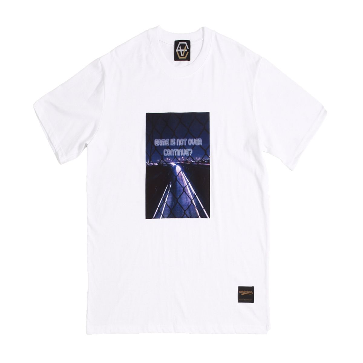 에잇볼륨(EIGHTVOLUME) EV Gameisnotover Tee (White)