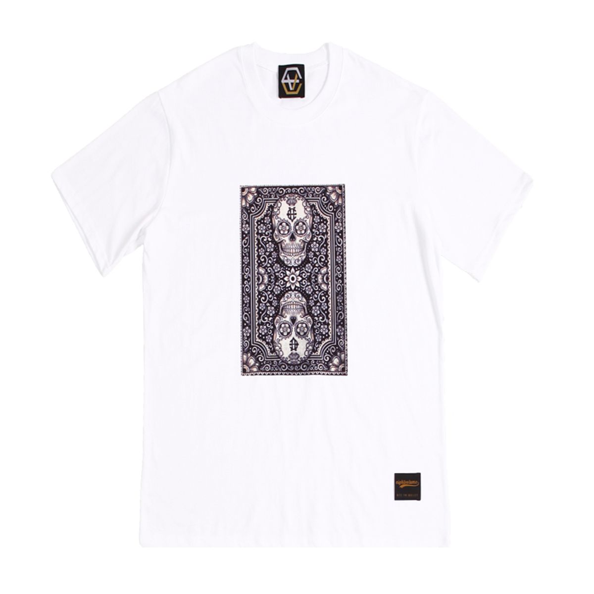 에잇볼륨(EIGHTVOLUME) EV Skull Card Tee (White)