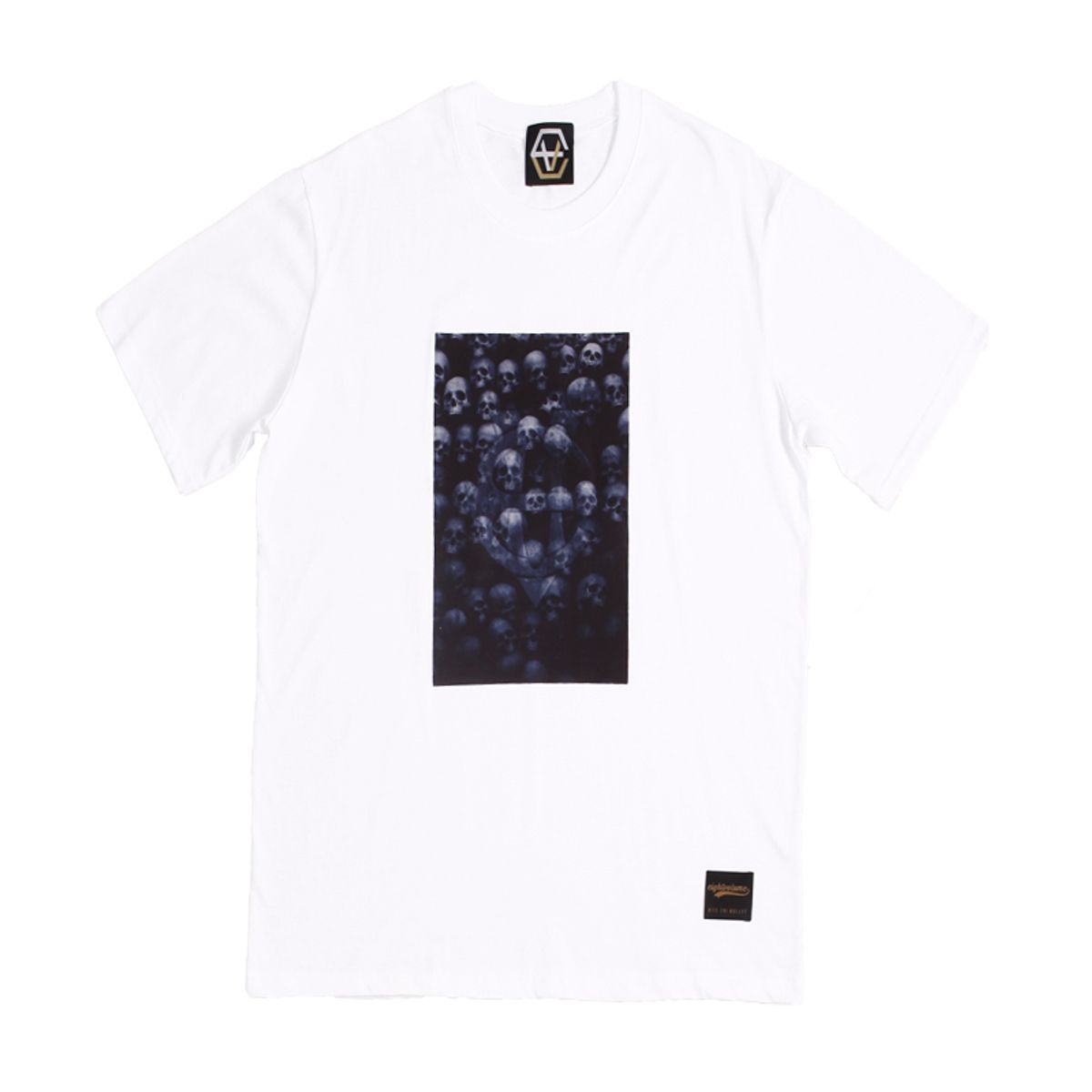 에잇볼륨(EIGHTVOLUME) EV Skull Wall Tee (White)