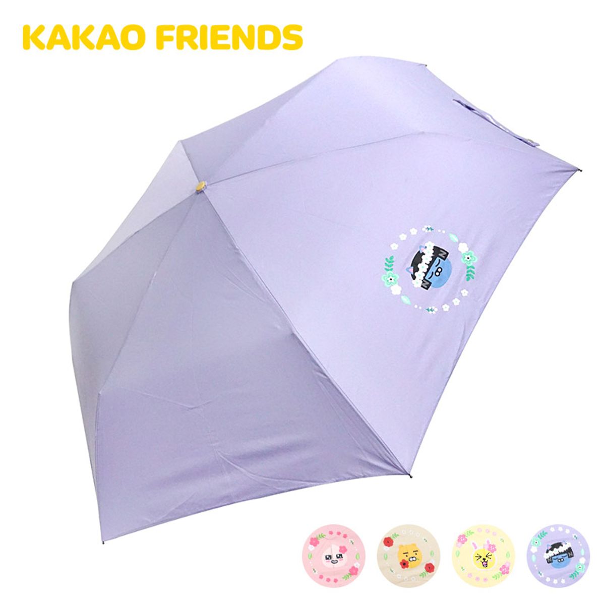 카카오프렌즈 파트너(KAKAOFRIENDS PARTNERS) 3단 수동우산 [플라워6K]
