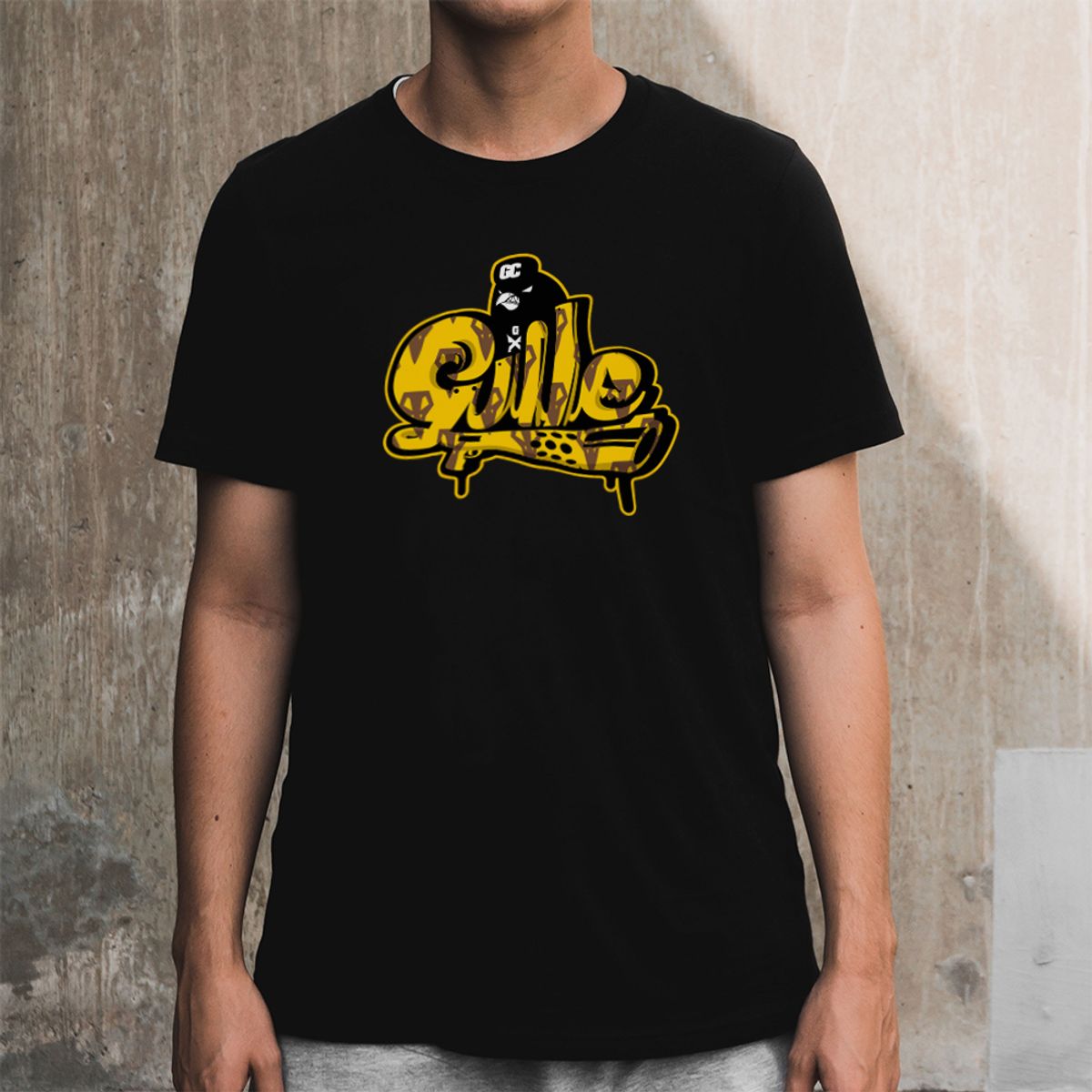 돌돌(DOLDOL) Gangster Guile_T-shirts_10 갱스터 크로우 가일 힙합 그래피티 캐릭터 그래픽 디자인 티셔츠