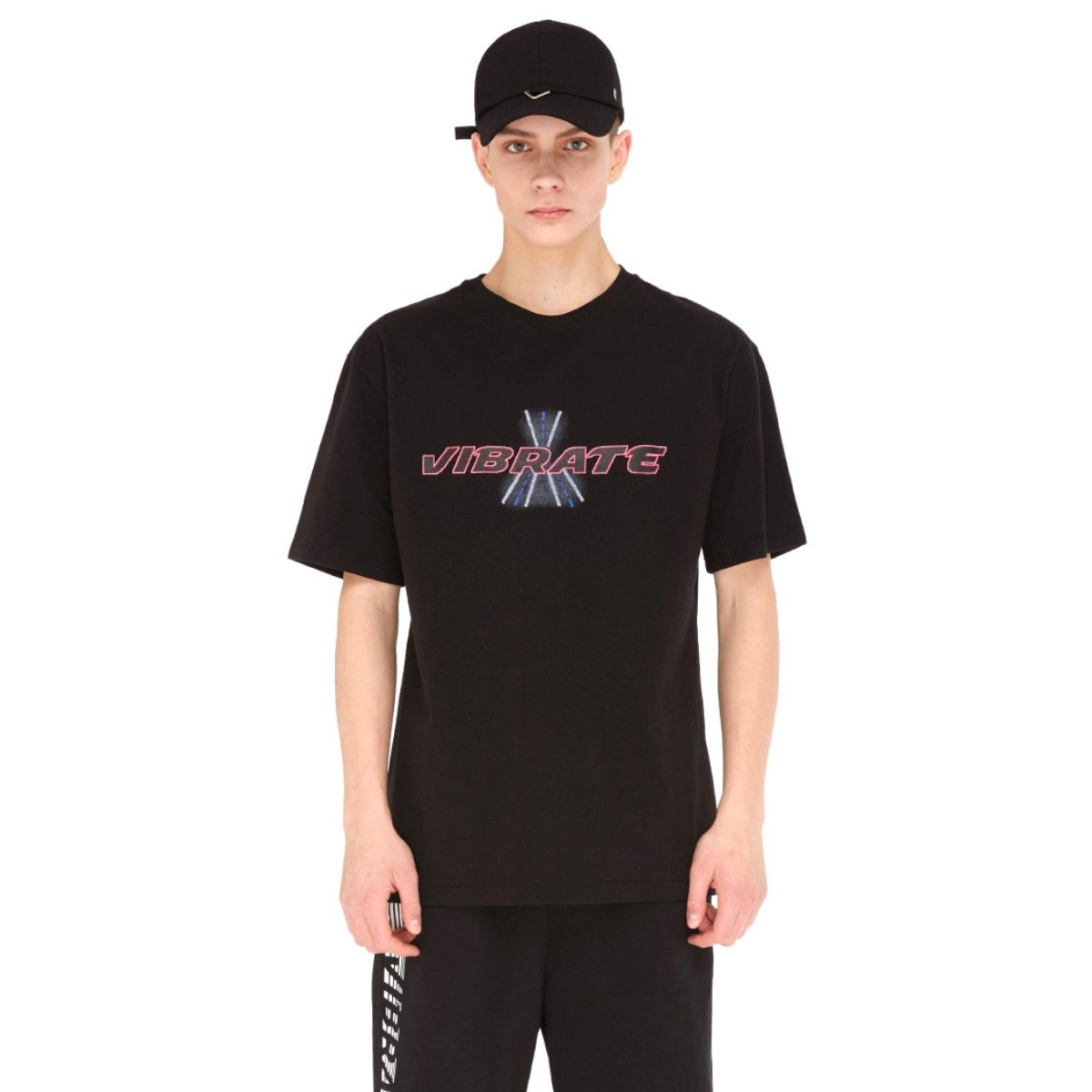 바이브레이트(VIBRATE) SPACE ROADVIEW T-SHIRT (BLACK)