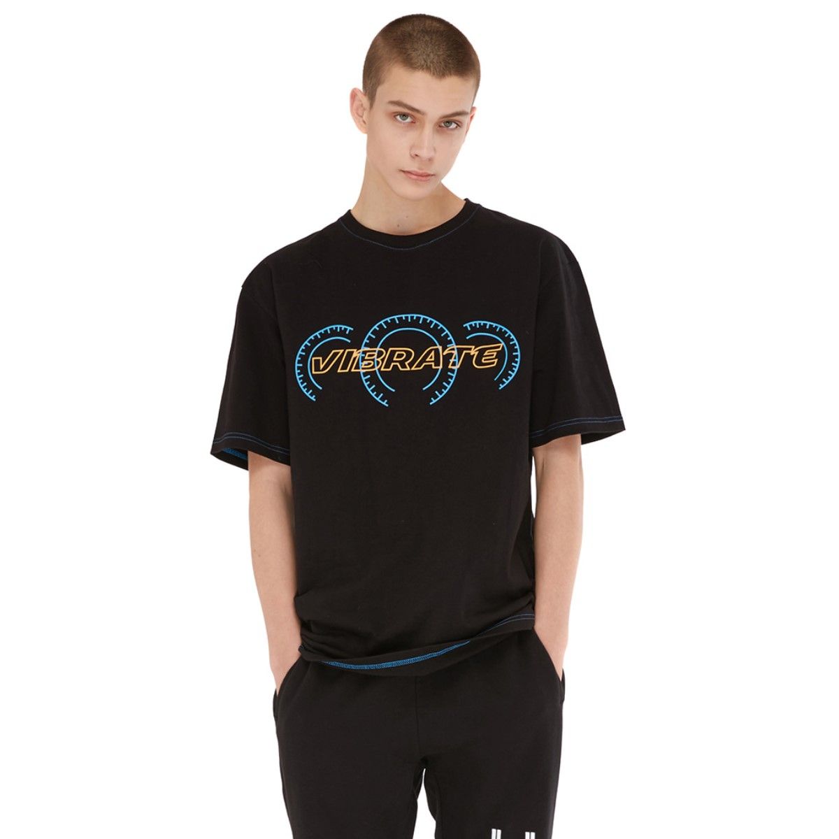 바이브레이트(VIBRATE) INSTRUM ENT PANEL T-SHIRT (BLACK)