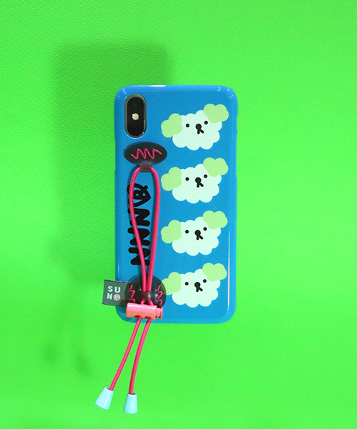 세컨드유니크네임(SECOND UNIQUE NAME) SUN CASE STRING GLOSSY SKY BLUE