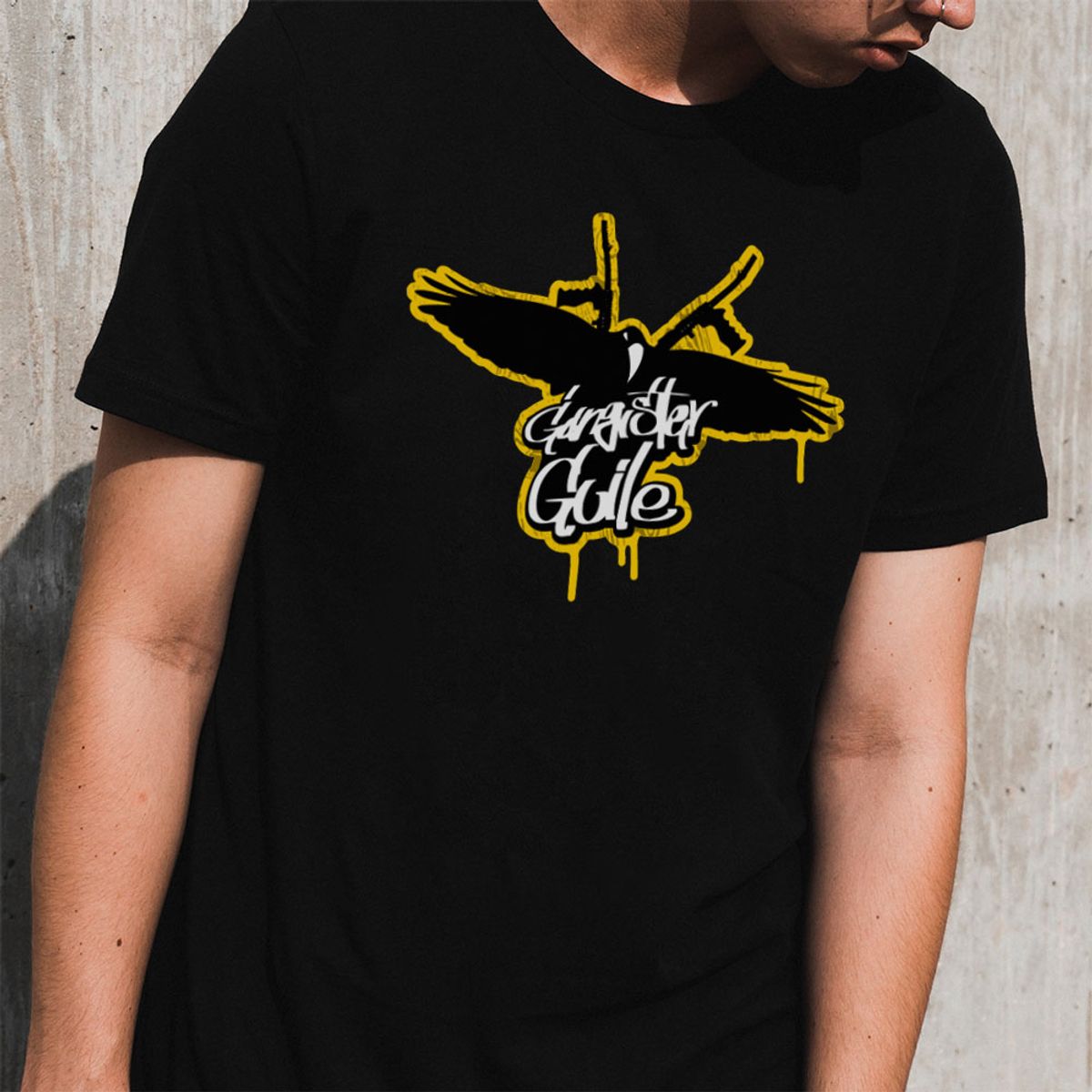 돌돌(DOLDOL) Gangster Guile_T-shirts_16 갱스터 크로우 가일 힙합 그래피티 캐릭터 그래픽 디자인 티셔츠
