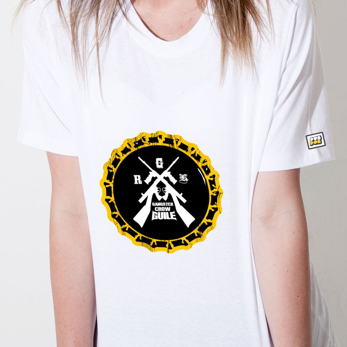돌돌(DOLDOL) Gangster Guile_T-shirts_19 갱스터 크로우 가일 힙합 그래피티 캐릭터 그래픽 디자인 티셔츠