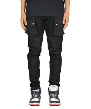 블랙 카고 팬츠