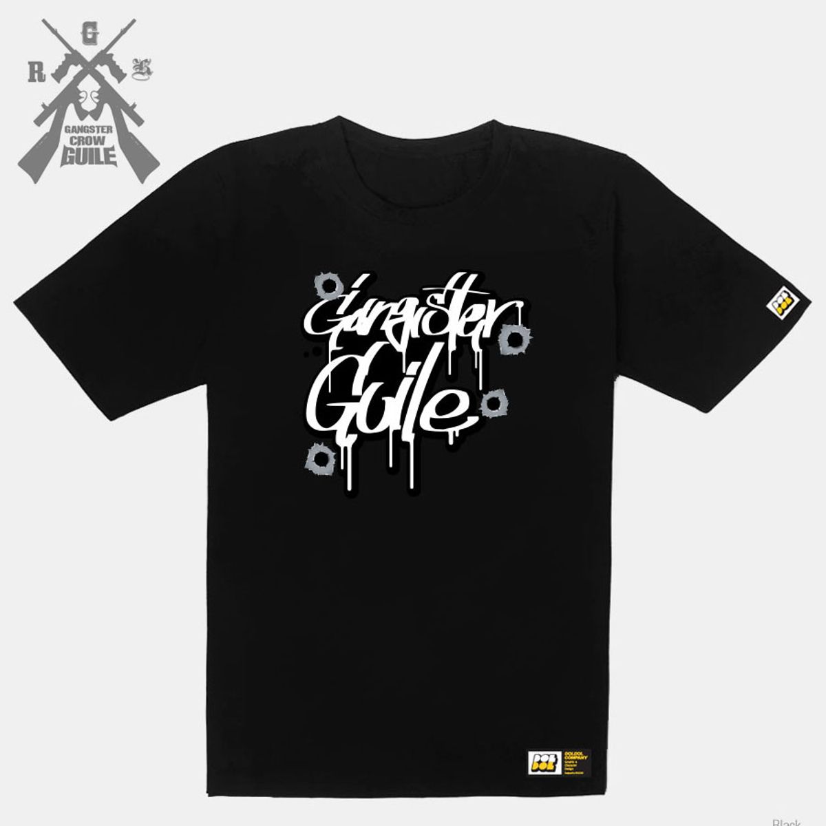 돌돌(DOLDOL) Gangster Guile_T-shirts_20 갱스터 크로우 가일 힙합 그래피티 캐릭터 그래픽 디자인 티셔츠