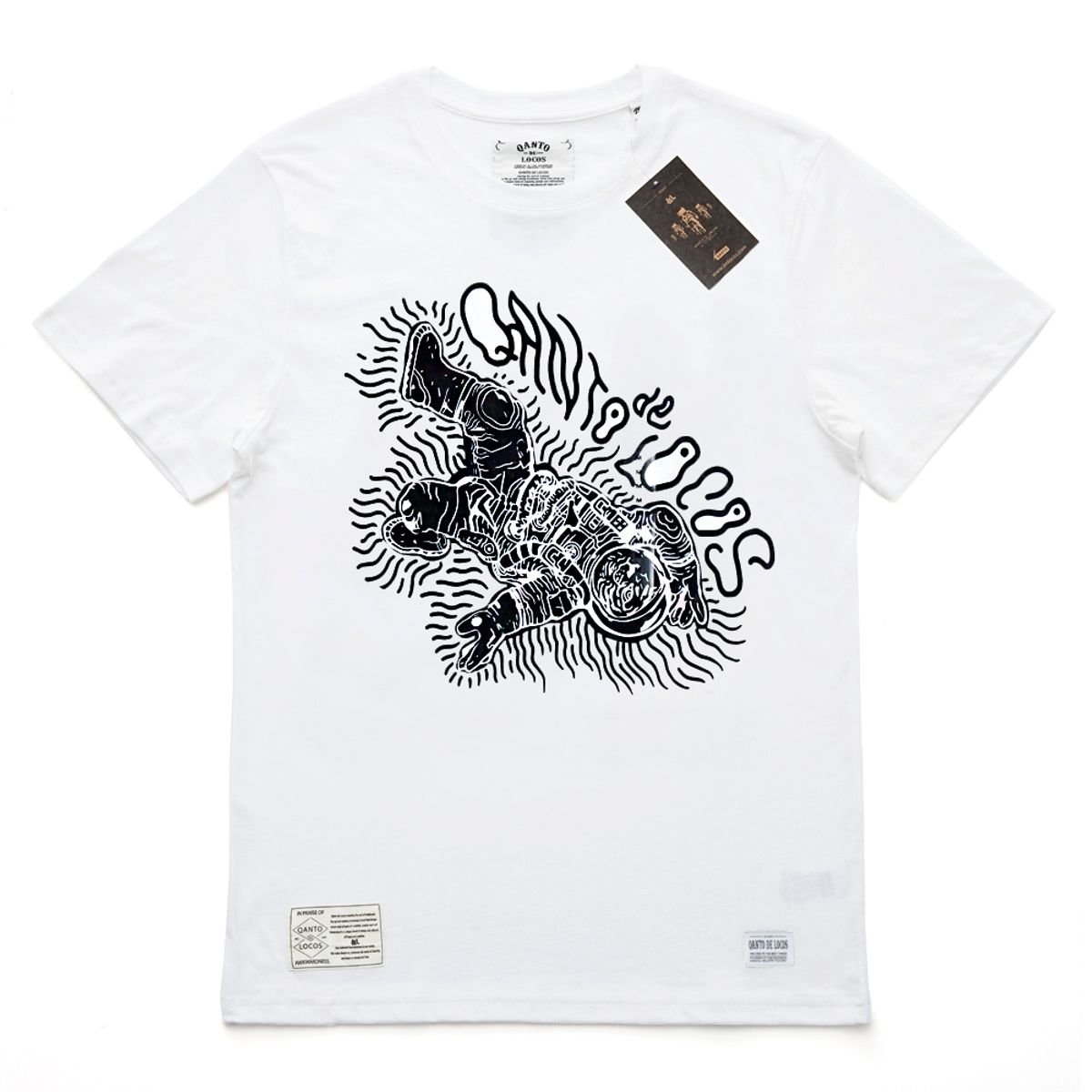 콴토데로코스(QANTO DE LOCOS) TIGERSPACEMAN_TEE_WHITE