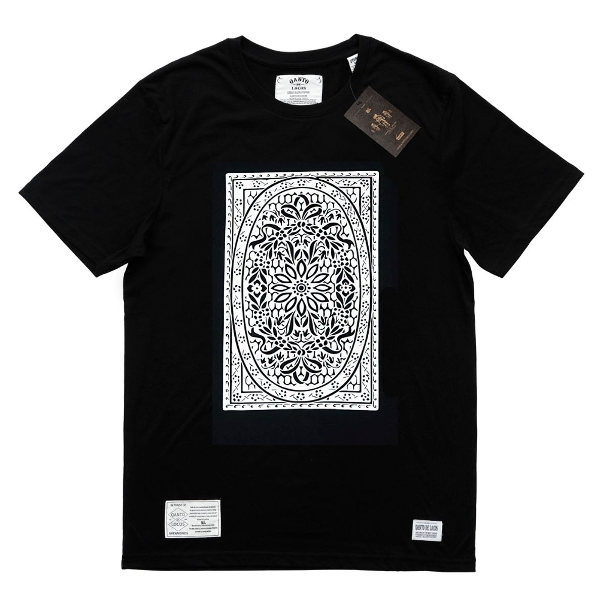 콴토데로코스(QANTO DE LOCOS) CARD.P_TEE_BLACK