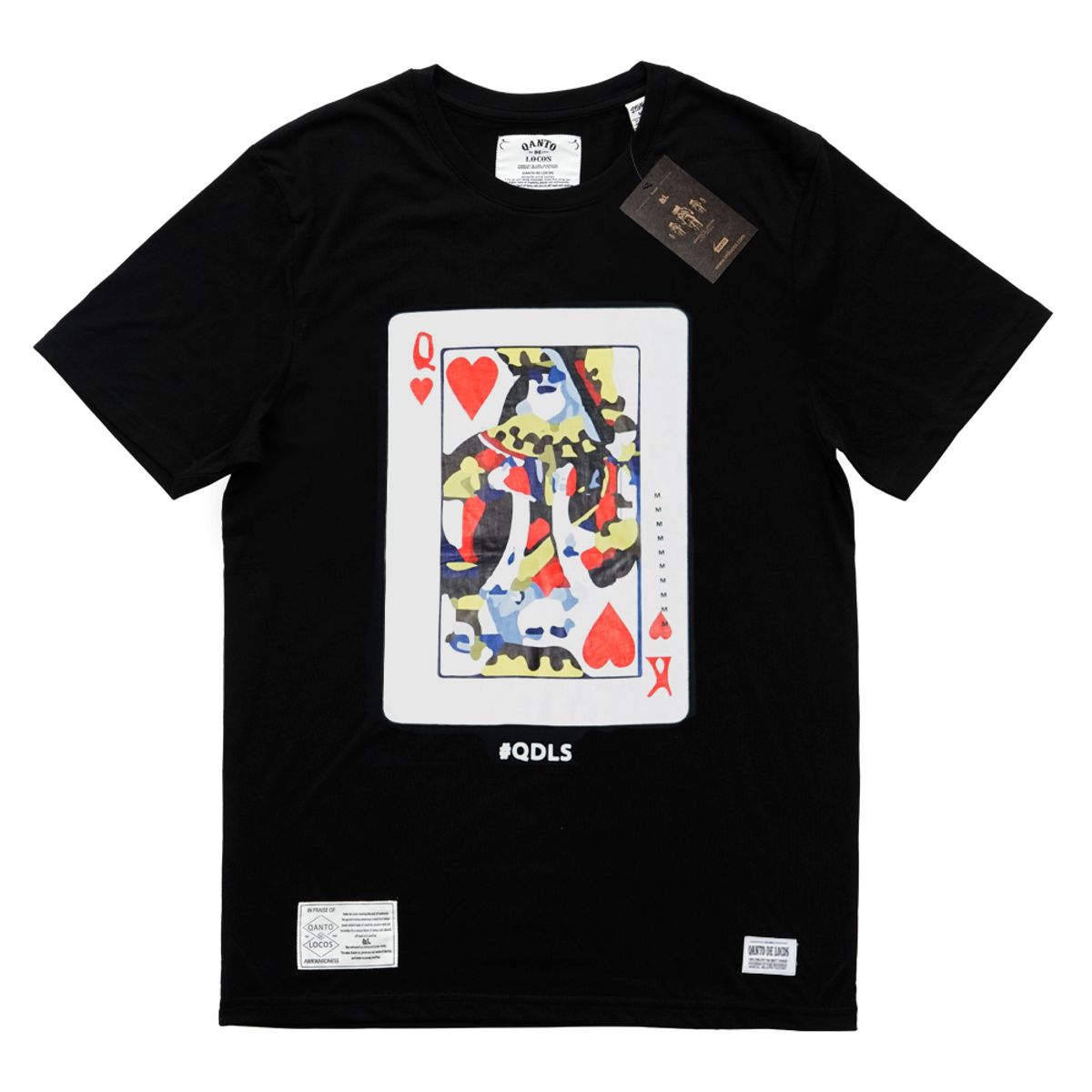 콴토데로코스(QANTO DE LOCOS) QUEEN_TEE_BLACK