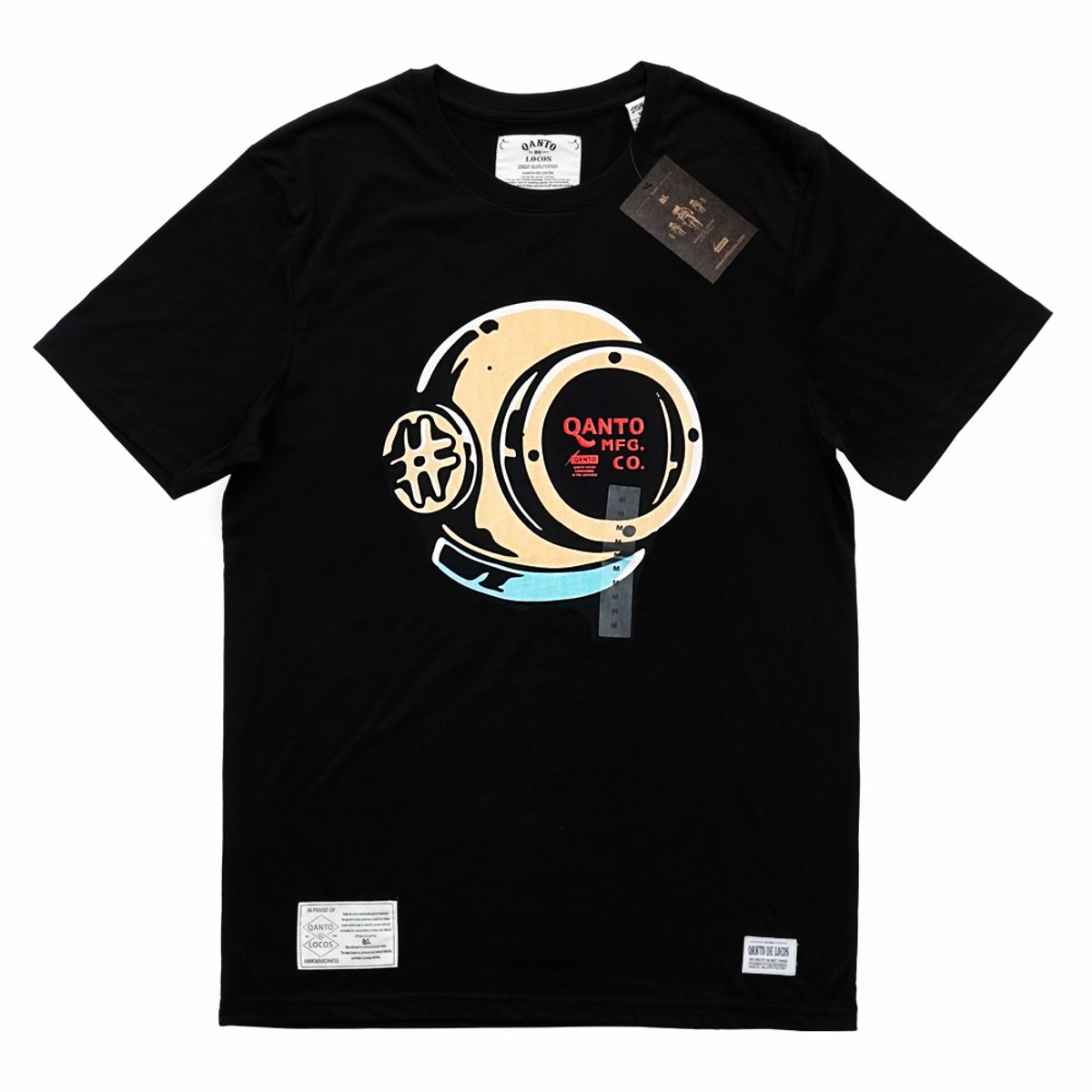 콴토데로코스(QANTO DE LOCOS) DIVER TEE_BLACK