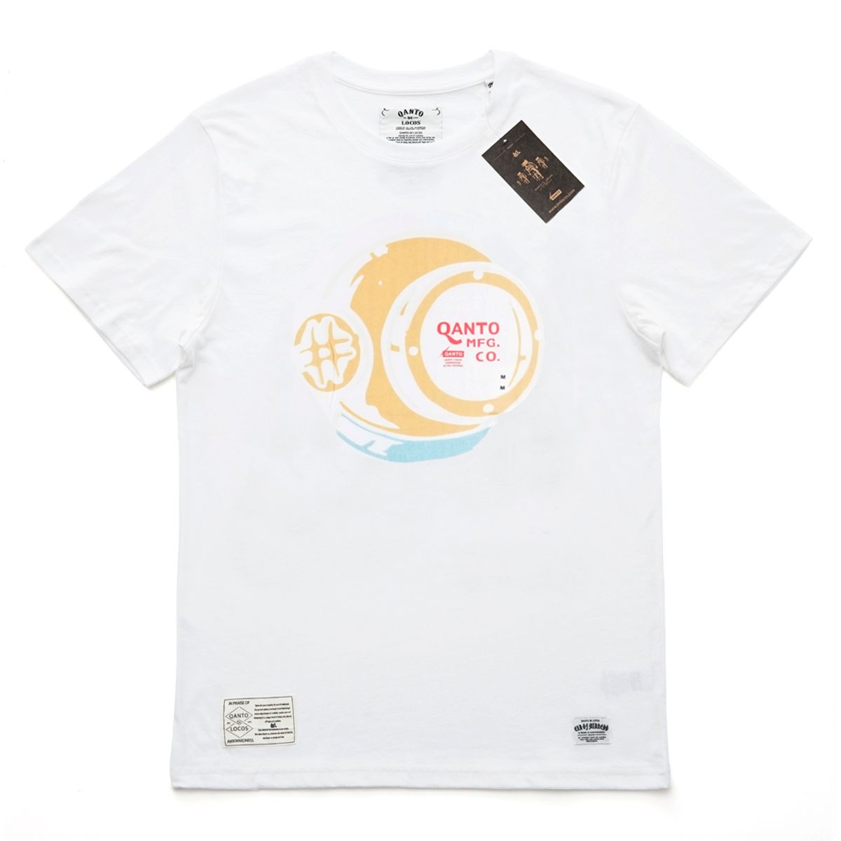 콴토데로코스(QANTO DE LOCOS) DIVER TEE_WHITE