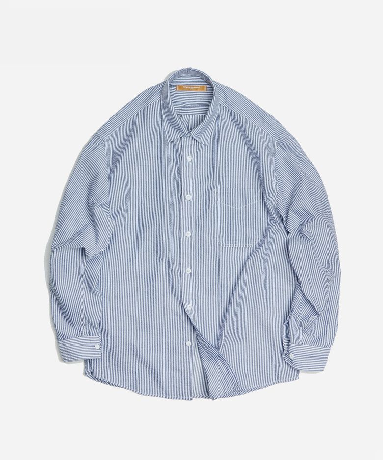 OG STRIPE SEERSUCKER SHIRT _ BLUE
