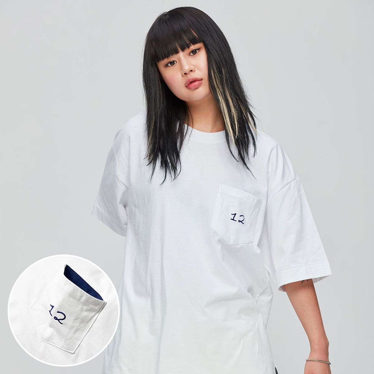발란트(BALANT) 베이직 12 포켓 로드트립 티셔츠 - 화이트
