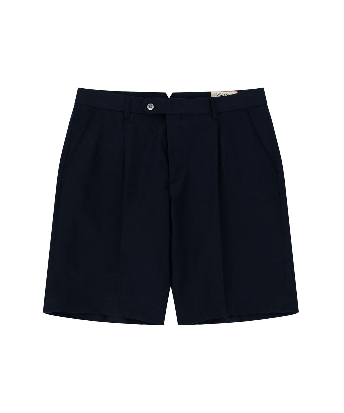 벨리프(BELLIEF) Linen One tuck short pants (Navy)_BPS19305