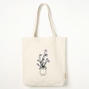 에코백 FLOWER POT CANVAS BAG -YS2094IF /IVORY