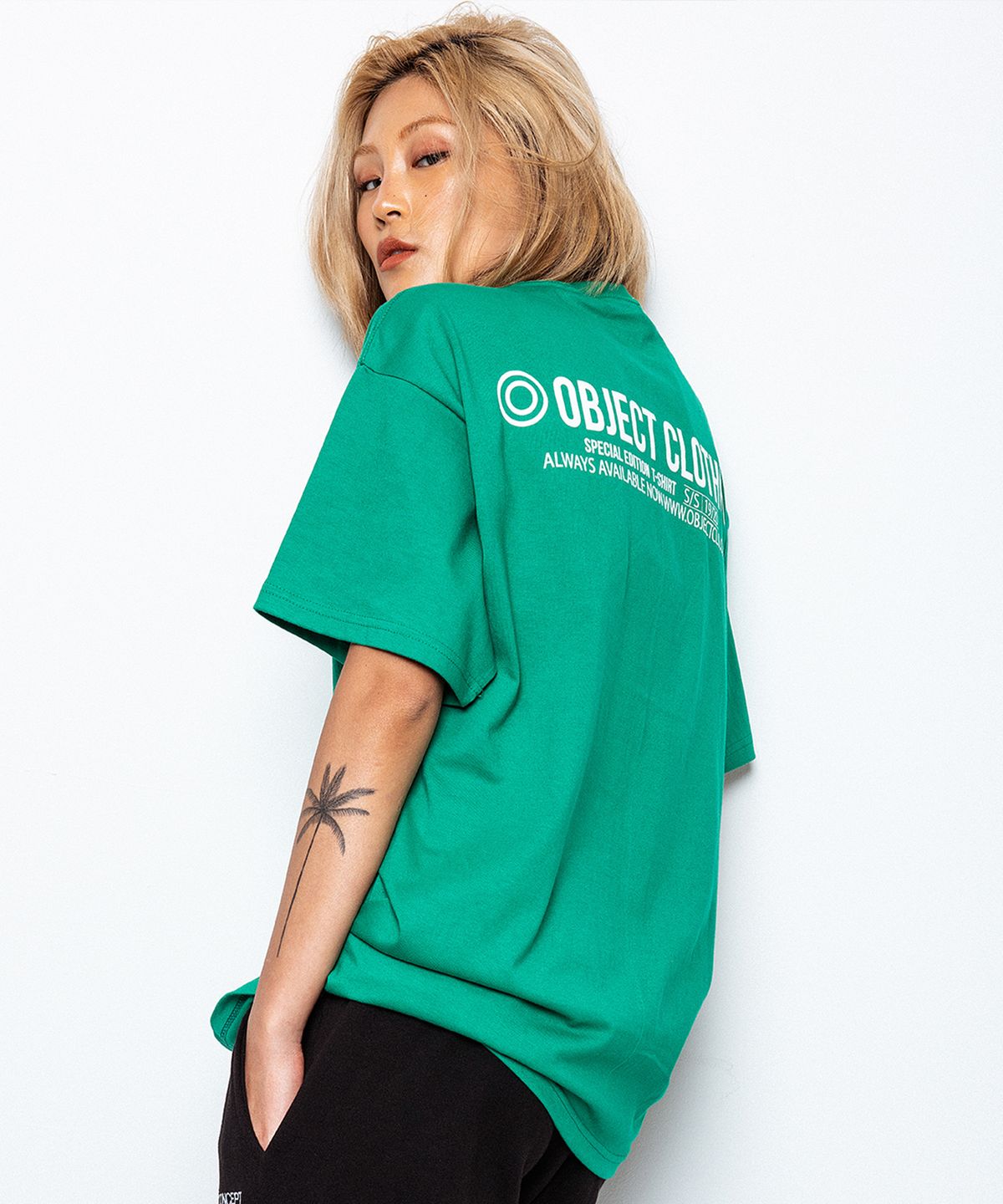 오브젝트(OBJECT) THINGS T-SHIRT (GREEN)
