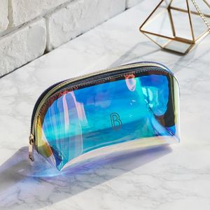 홀로그램 반달 파우치