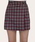 (W) CHECK WARP SKIRT - PINK