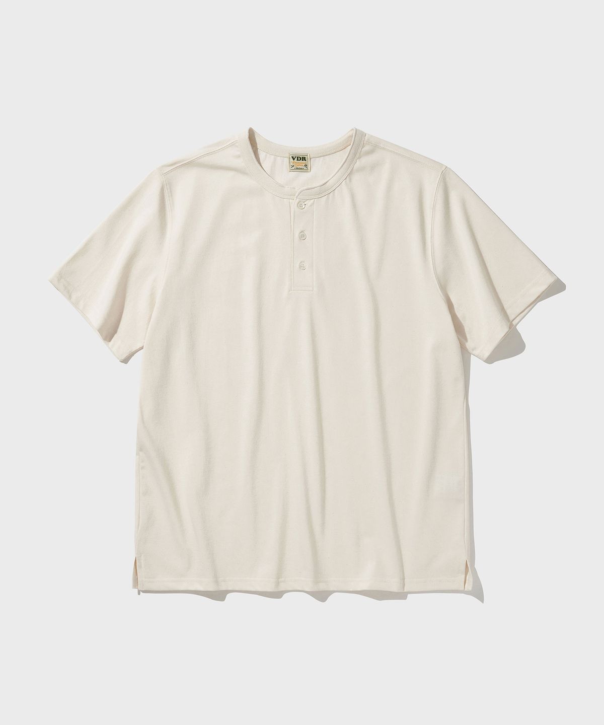 비디알(VDR) COZY HENLY NECK T-SHIRT [Vanilla]
