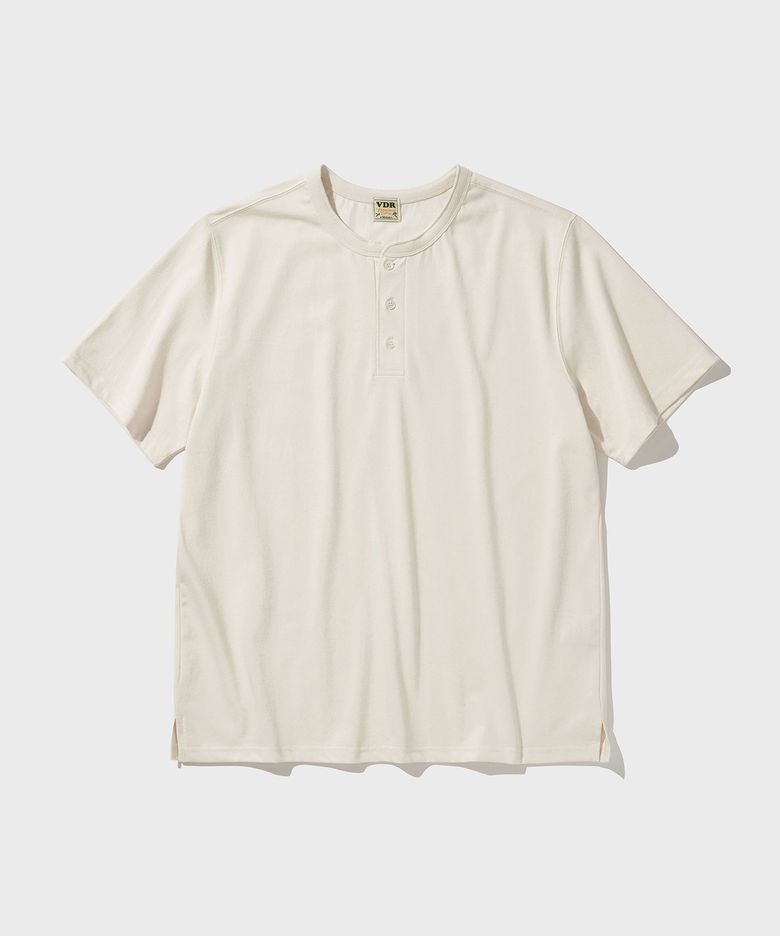 COZY HENLY NECK T-SHIRT [Vanilla]