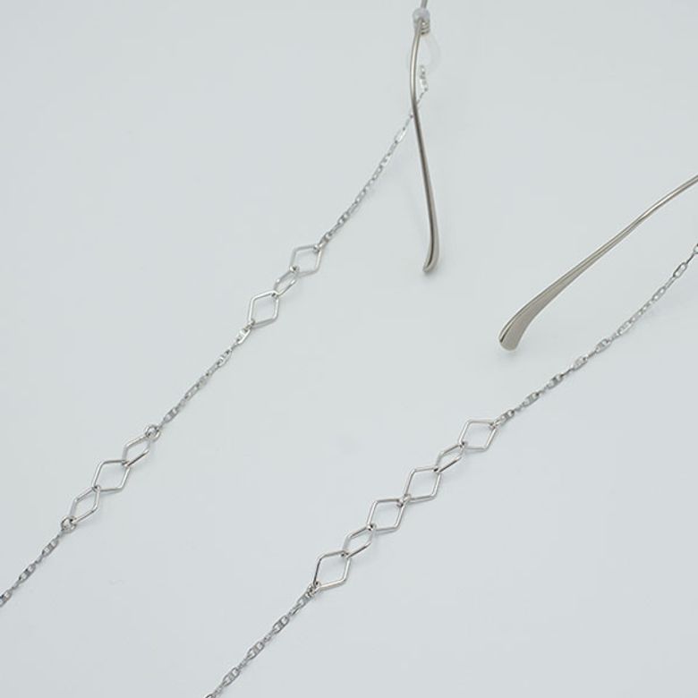 Mini diamond link surgical glasses chain