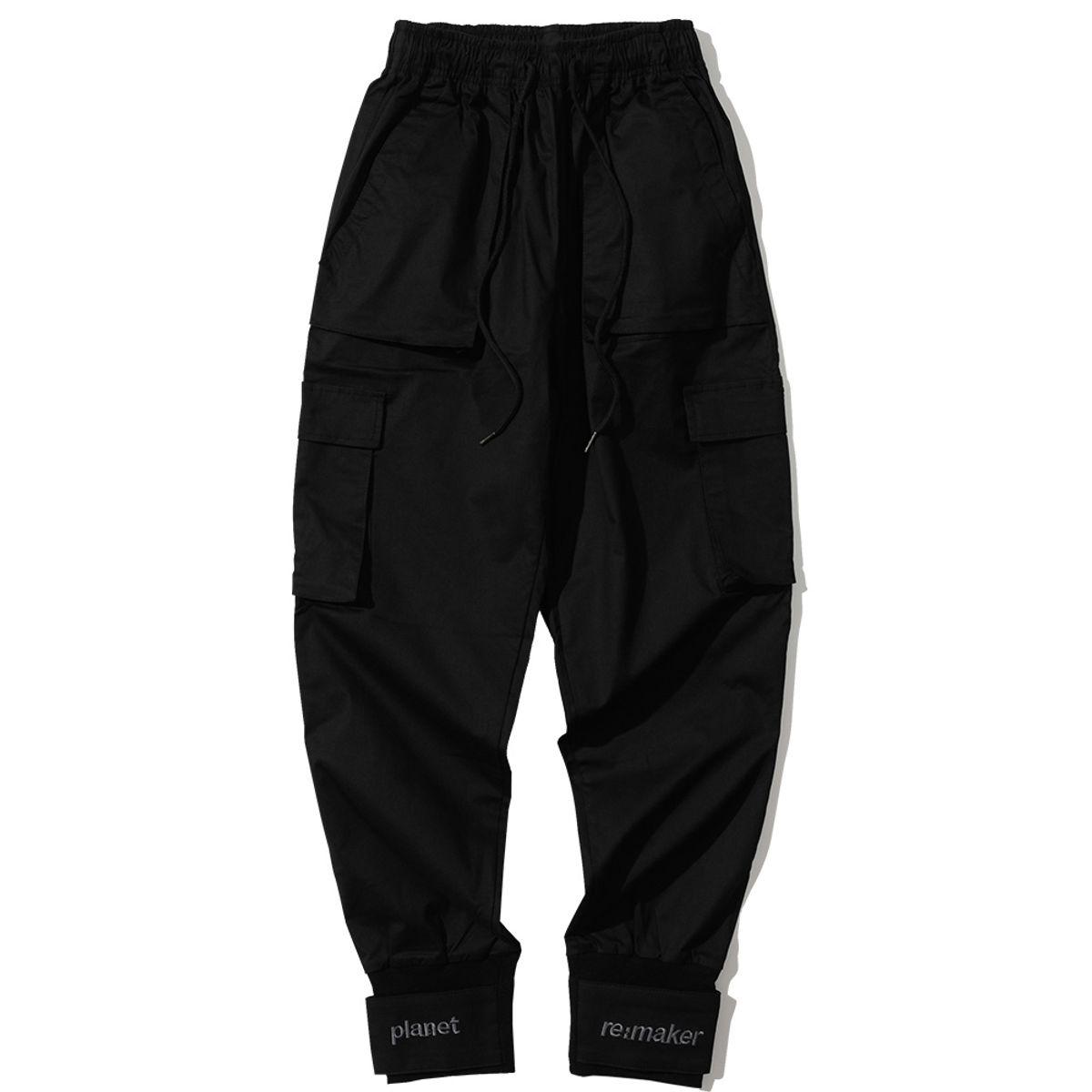플래닛리메이커(PLANET REMAKER) [UNISEX] 벨크로 카고 조거팬츠 (블랙)